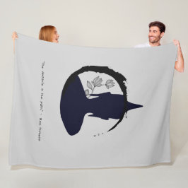 Zen Quote: Wisdom och Meditation Fleecefilt