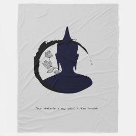 Zen Quote: Wisdom och Meditation Fleecefilt