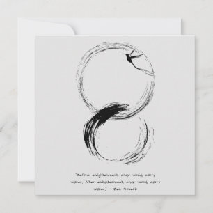 Zen Quote: Wisdom och Meditation Inbjudningar
