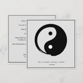 Zen Quote: Wisdom och Meditation Inbjudningar