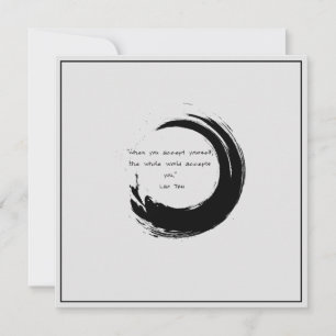 Zen Quote: Wisdom och Meditation Inbjudningar