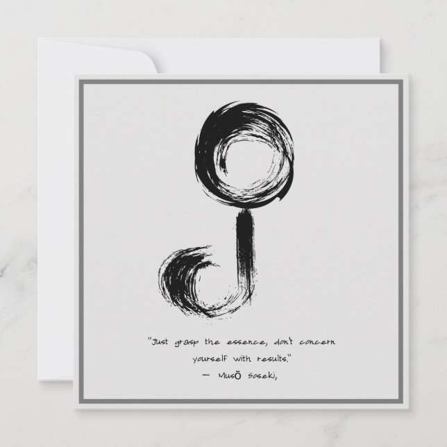 Zen Quote: Wisdom och Meditation Inbjudningar (Framsida)