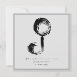 Zen Quote: Wisdom och Meditation Inbjudningar