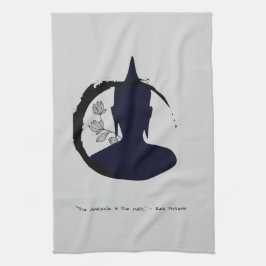 Zen Quote: Wisdom och Meditation Kökshandduk