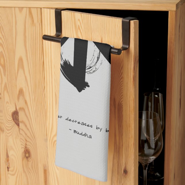 Zen Quote: Wisdom och Meditation Kökshandduk (Thirds Fold)