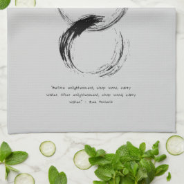Zen Quote: Wisdom och Meditation Kökshandduk