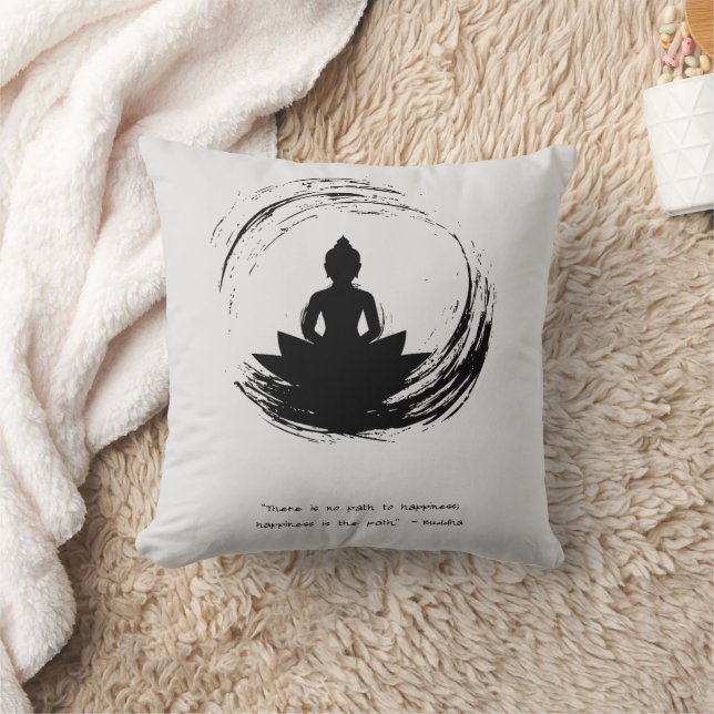 Zen Quote: Wisdom och Meditation Kudde (Filt)