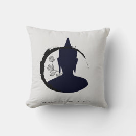 Zen Quote: Wisdom och Meditation Kudde