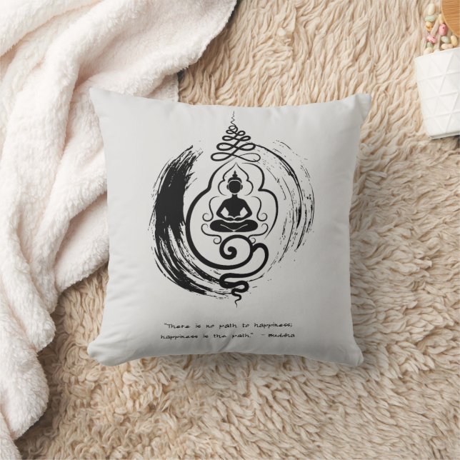 Zen Quote: Wisdom och Meditation Kudde (Filt)