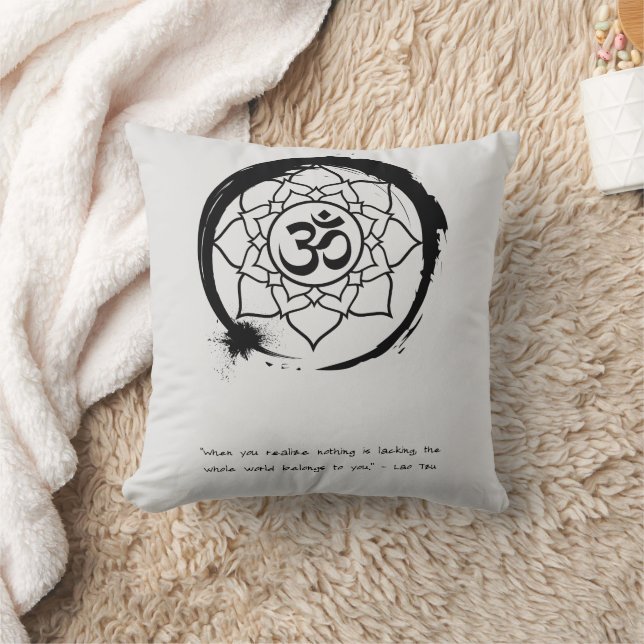 Zen Quote: Wisdom och Meditation Kudde (Filt)