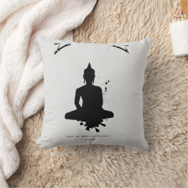 Zen Quote: Wisdom och Meditation Kudde