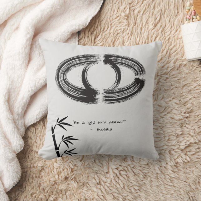 Zen Quote: Wisdom och Meditation Kudde (Filt)