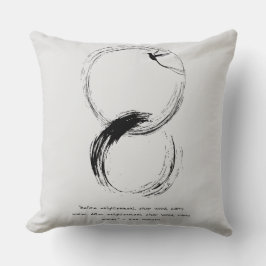 Zen Quote: Wisdom och Meditation Kudde