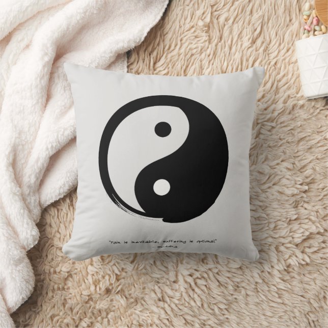 Zen Quote: Wisdom och Meditation Kudde (Filt)