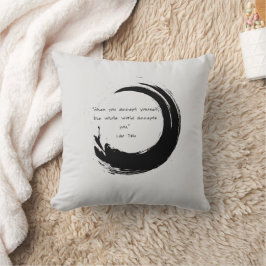Zen Quote: Wisdom och Meditation Kudde