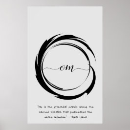 Zen Quote: Wisdom och Meditation Poster