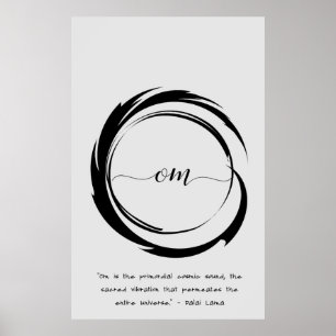 Zen Quote: Wisdom och Meditation Poster