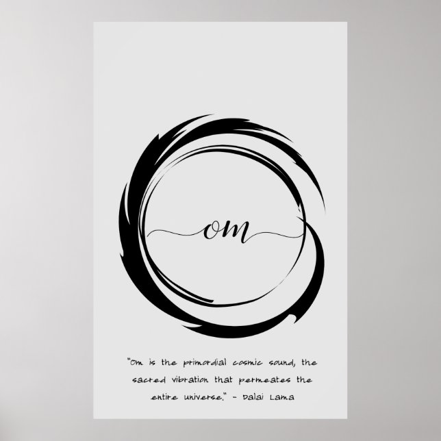 Zen Quote: Wisdom och Meditation Poster (Framsidan)