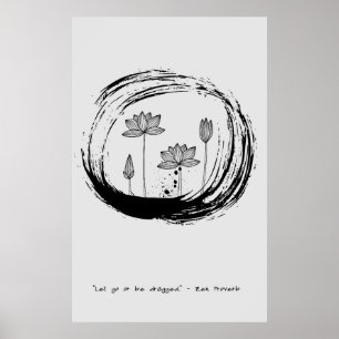 Zen Quote: Wisdom och Meditation Poster
