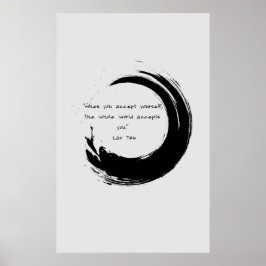 Zen Quote: Wisdom och Meditation Poster