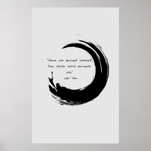Zen Quote: Wisdom och Meditation Poster (Framsidan)