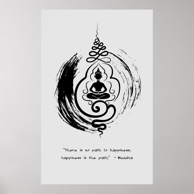 Zen Quote: Wisdom och Meditation Poster (Framsidan)