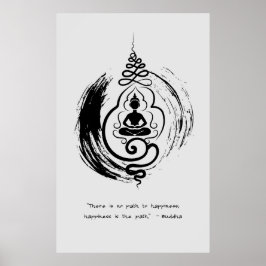 Zen Quote: Wisdom och Meditation Poster