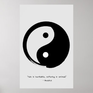 Zen Quote: Wisdom och Meditation Poster