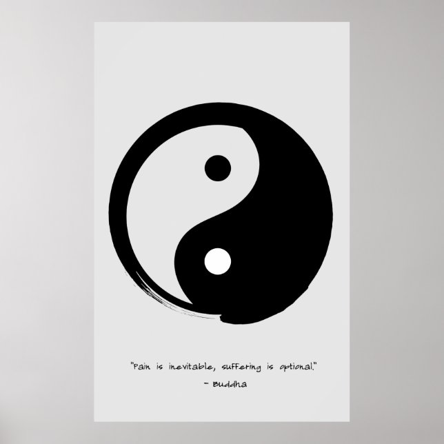 Zen Quote: Wisdom och Meditation Poster (Framsidan)