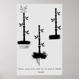 Zen Quote: Wisdom och Meditation Poster