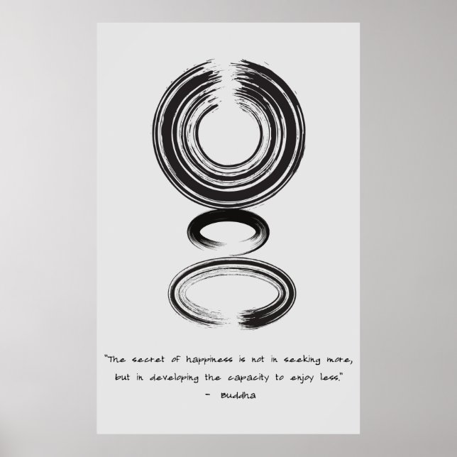 Zen Quote: Wisdom och Meditation Poster (Framsidan)