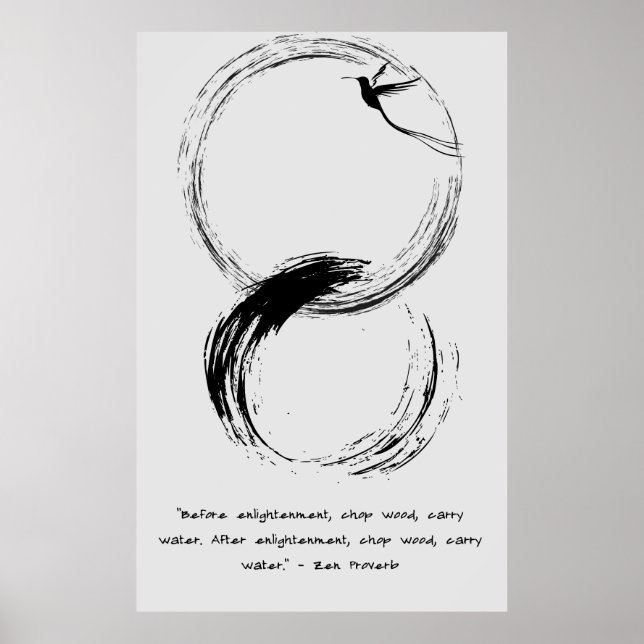 Zen Quote: Wisdom och Meditation Poster (Framsidan)