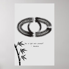 Zen Quote: Wisdom och Meditation Poster