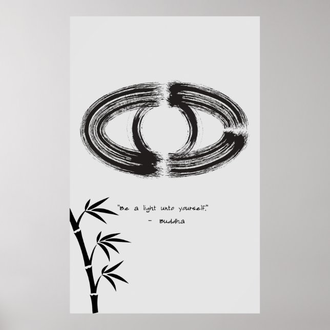 Zen Quote: Wisdom och Meditation Poster (Framsidan)