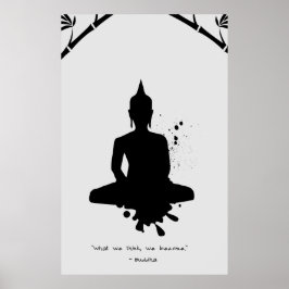 Zen Quote: Wisdom och Meditation Poster