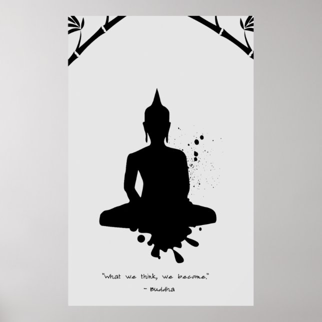 Zen Quote: Wisdom och Meditation Poster (Framsidan)