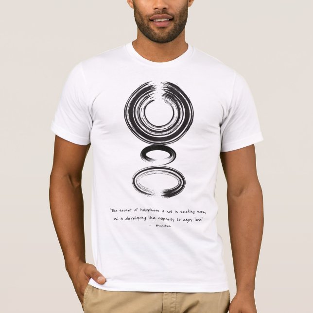 Zen Quote: Wisdom och Meditation T Shirt (Framsida)