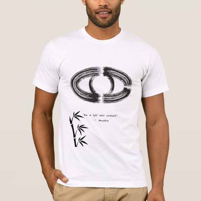 Zen Quote: Wisdom och Meditation T Shirt (Framsida)