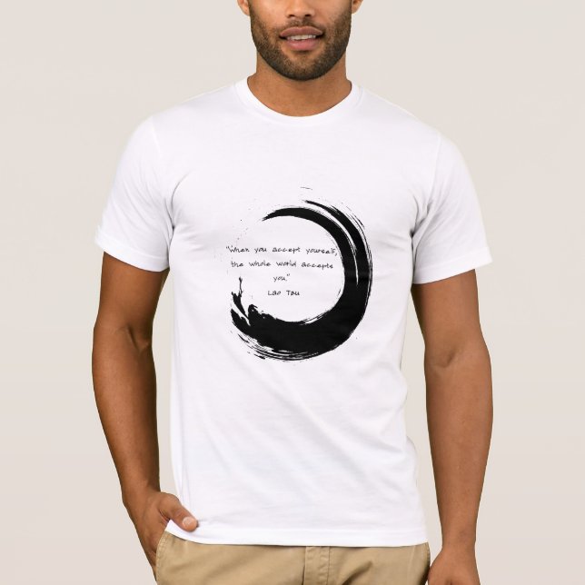 Zen Quote: Wisdom och Meditation T Shirt (Framsida)