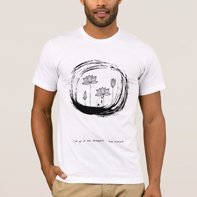 Zen Quote: Wisdom och Meditation T Shirt (Framsida)