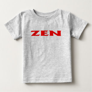 Zen red baby grått T-shirt