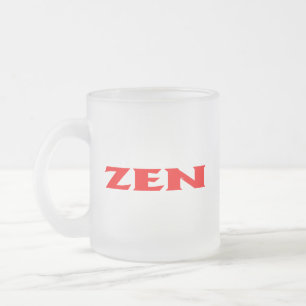 Zen Red Frosted mugg