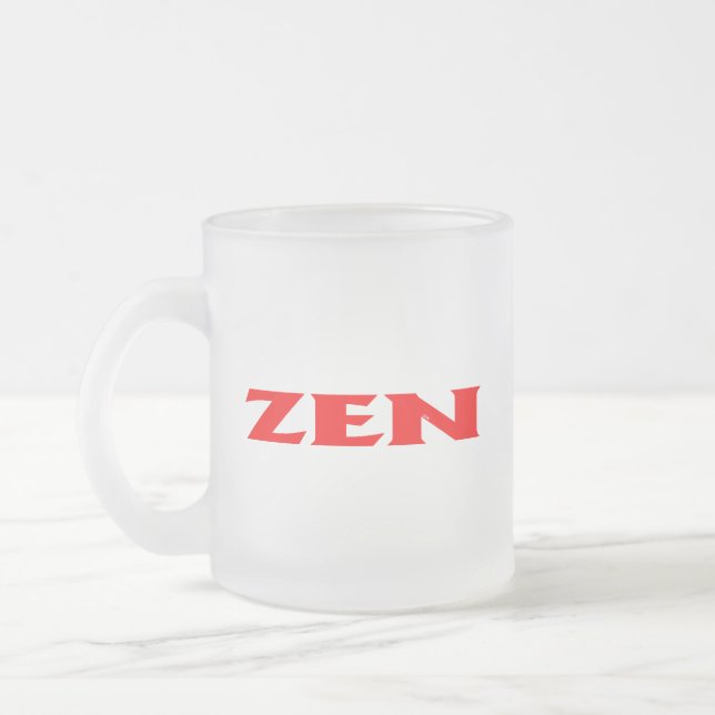 Zen Red Frosted mugg (Vänster)