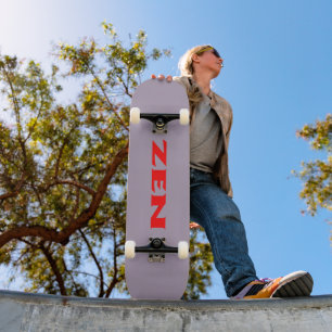 Zen Red grått Skateboard