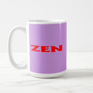 Zen red lilac mugg