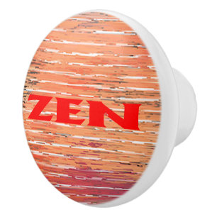 Zen Red Reeds ceramic knop Knopp