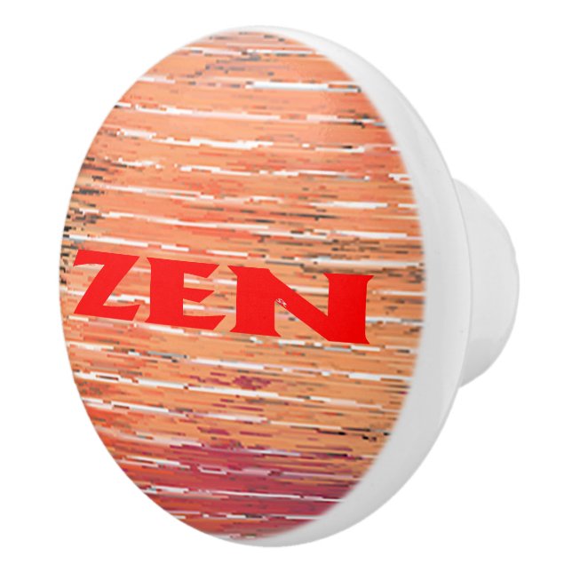 Zen Red Reeds ceramic knop Knopp (Höger)