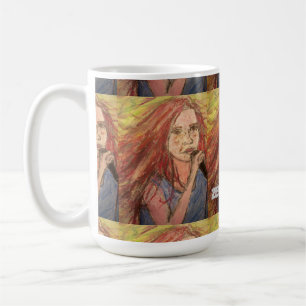 Zen Rocker Girl art Kaffemugg