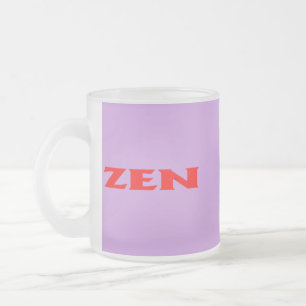 Zen röd lilac frosted mugg