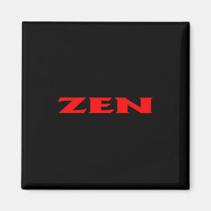 Zen röd svart kvadratmagnet magnet